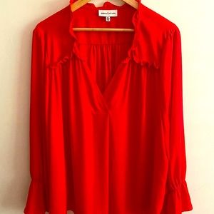 Gibson Latimer Orange Blouse XL